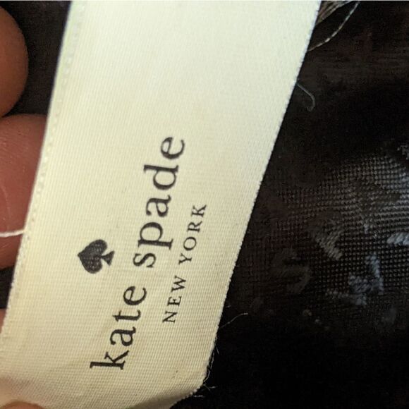 Kate Spade Felix Satchel Leather Bag Cream Black - Picture 13 of 16